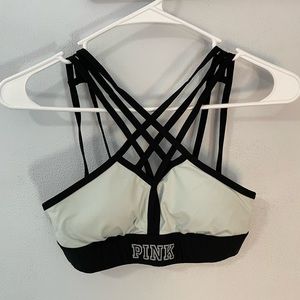 PINK crisscross sports bra